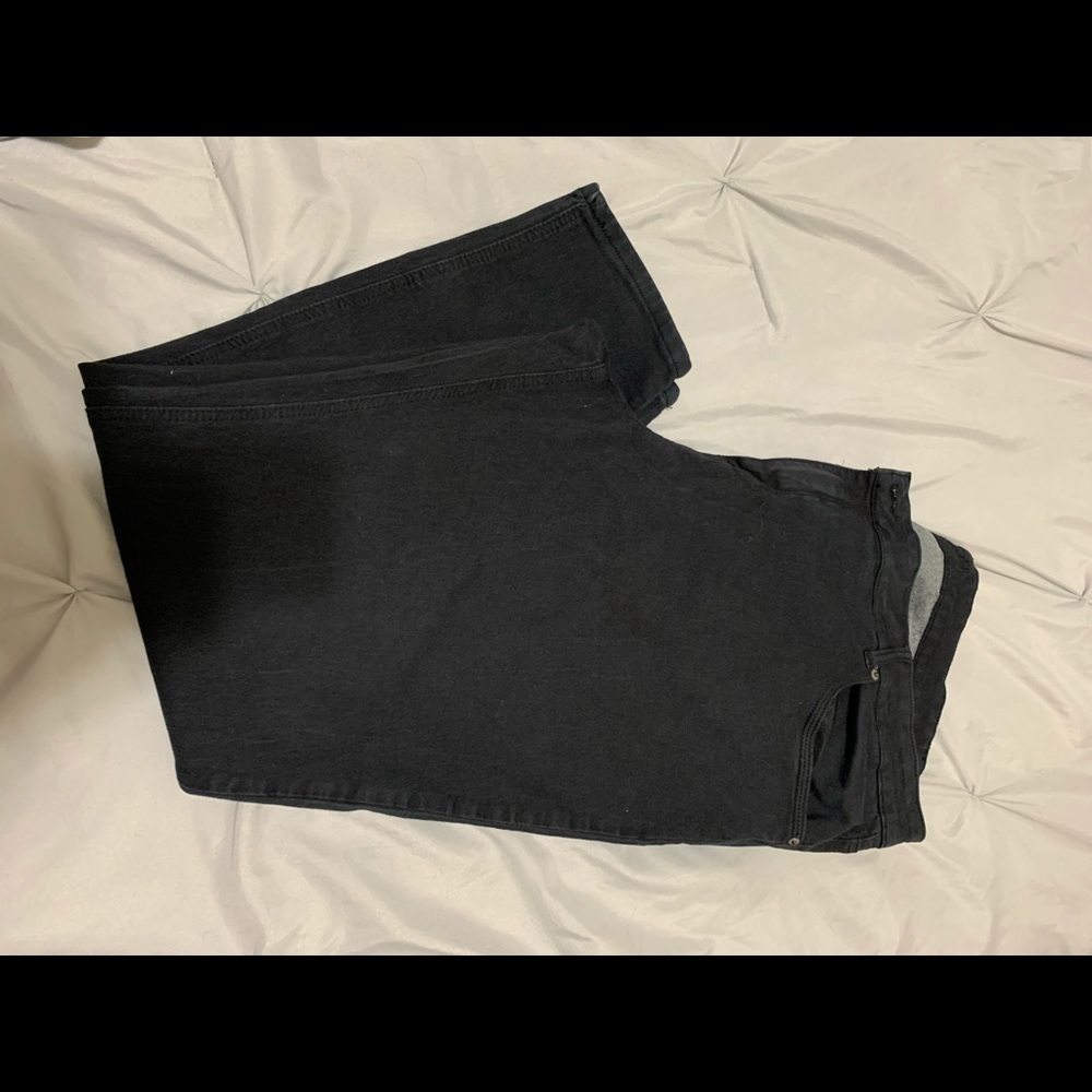 Plus size black jeans